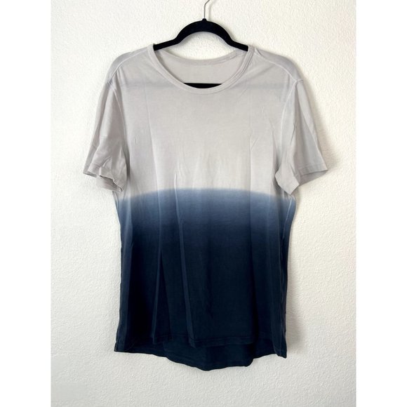 Lululemon men's large 5 year basic tee spray ombré vapor short sleeve athletic - Picture 2 of 4